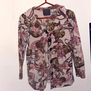 Guinevere Anthropologie Button Down Sweater Cardigan 100% Merino Wool